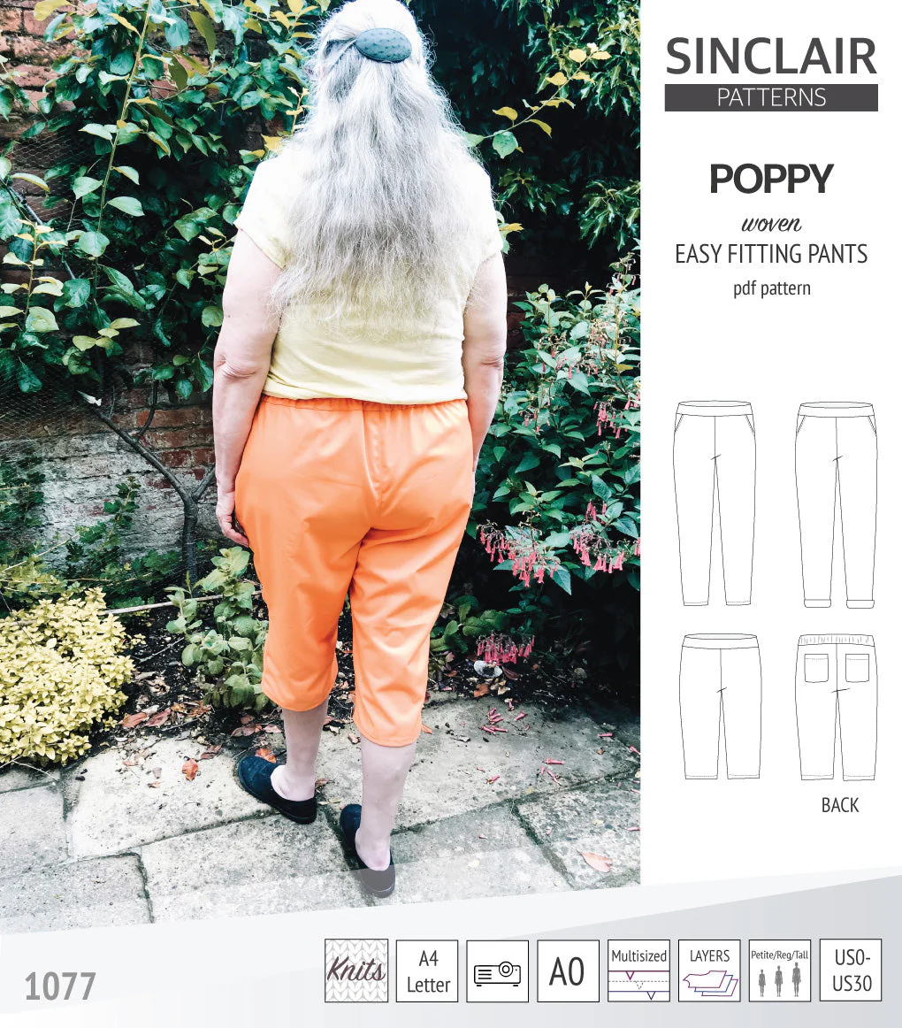 Sinclair Patterns Poppy Pants - XXS-4XL - PDF Pattern - Image 37
