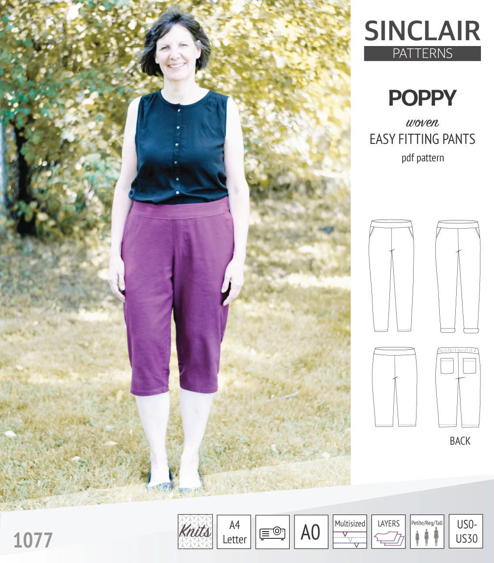 Sinclair Patterns Poppy Pants - XXS-4XL - PDF Pattern - Image 38