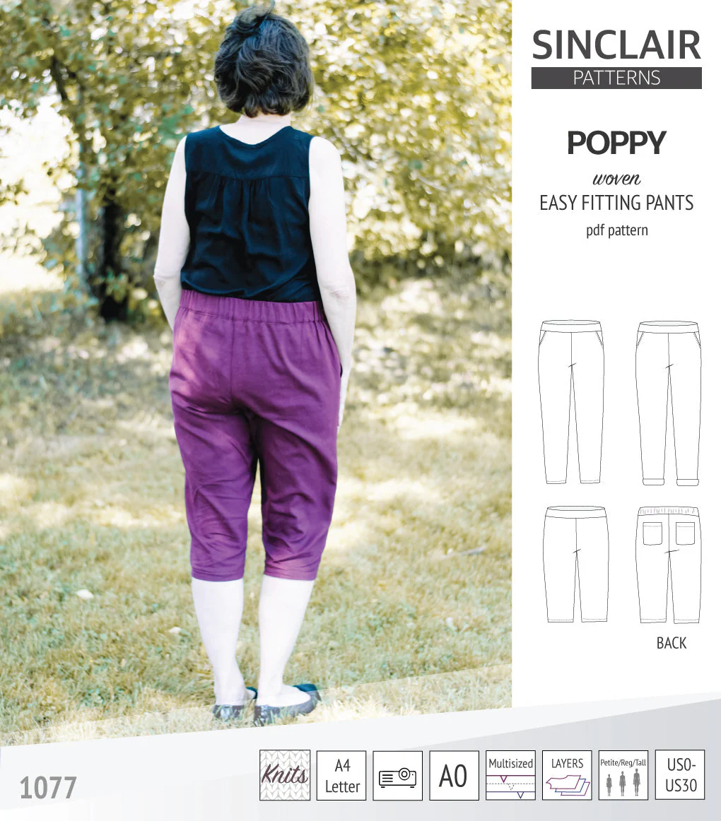 Sinclair Patterns Poppy Pants - XXS-4XL - PDF Pattern - Image 39