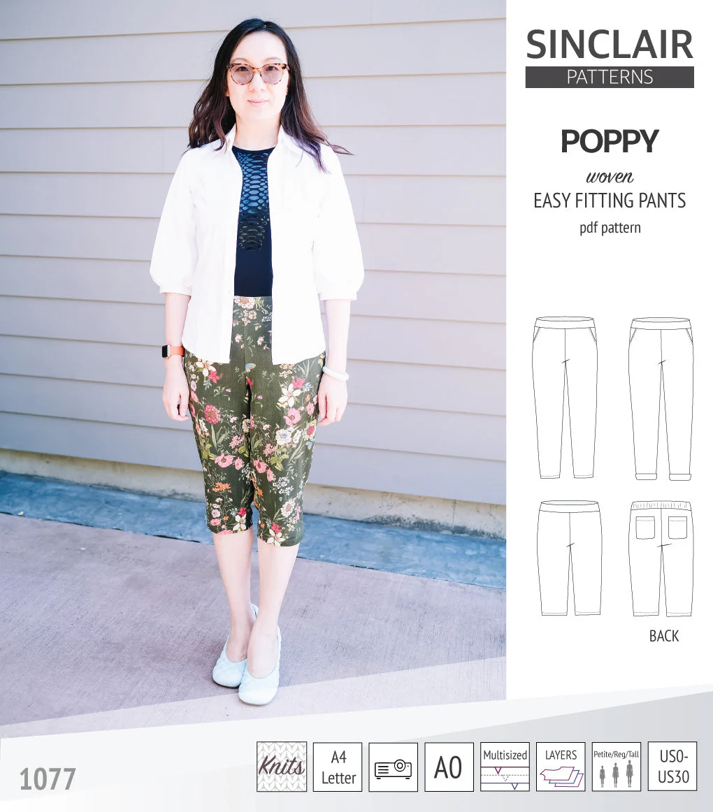 Sinclair Patterns Poppy Pants - XXS-4XL - PDF Pattern - Image 43