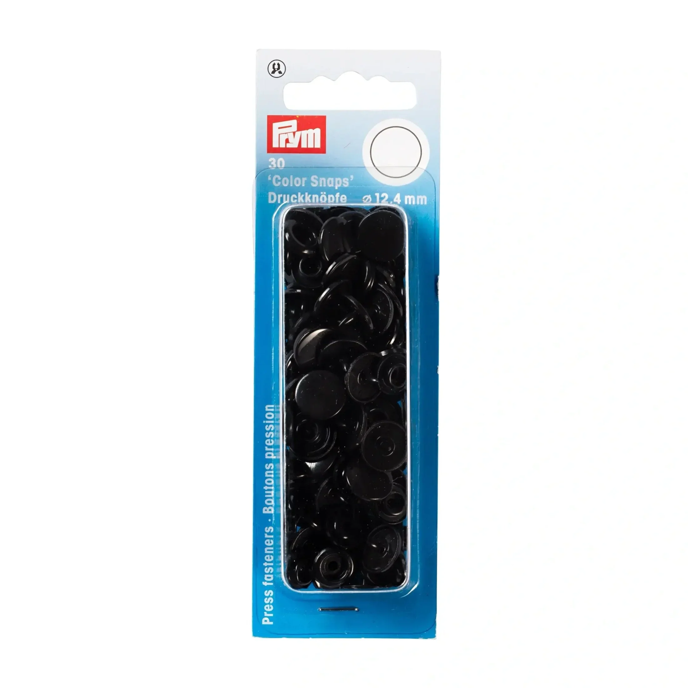 Prym Colour Snap Fasteners 12.4mm in Black
