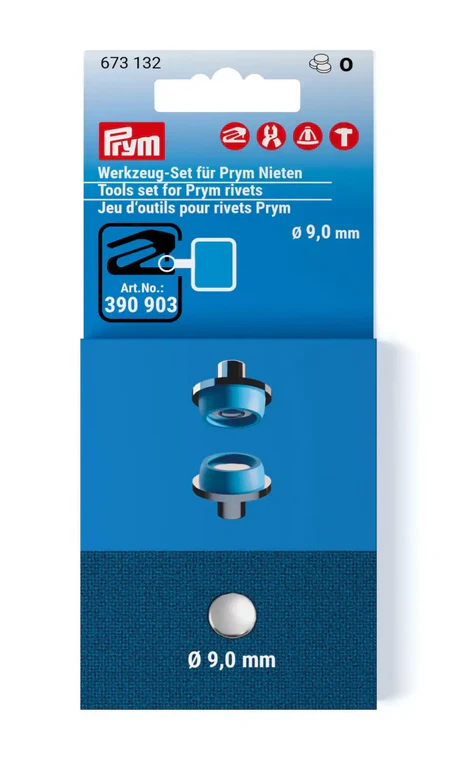 Prym Tools 9mm Rivets set for Vario Creative Tool -  2pc