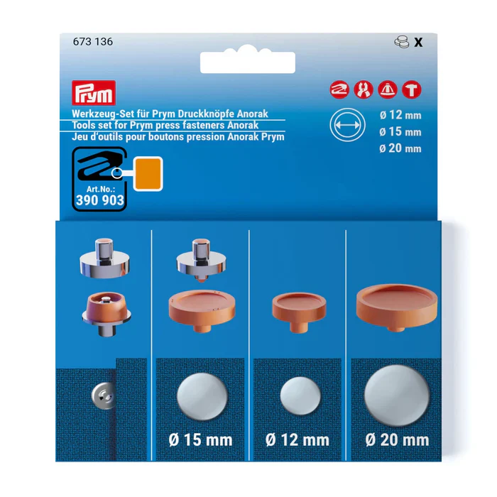 Prym VARIO Anorak Tool Set 12-15-20mm