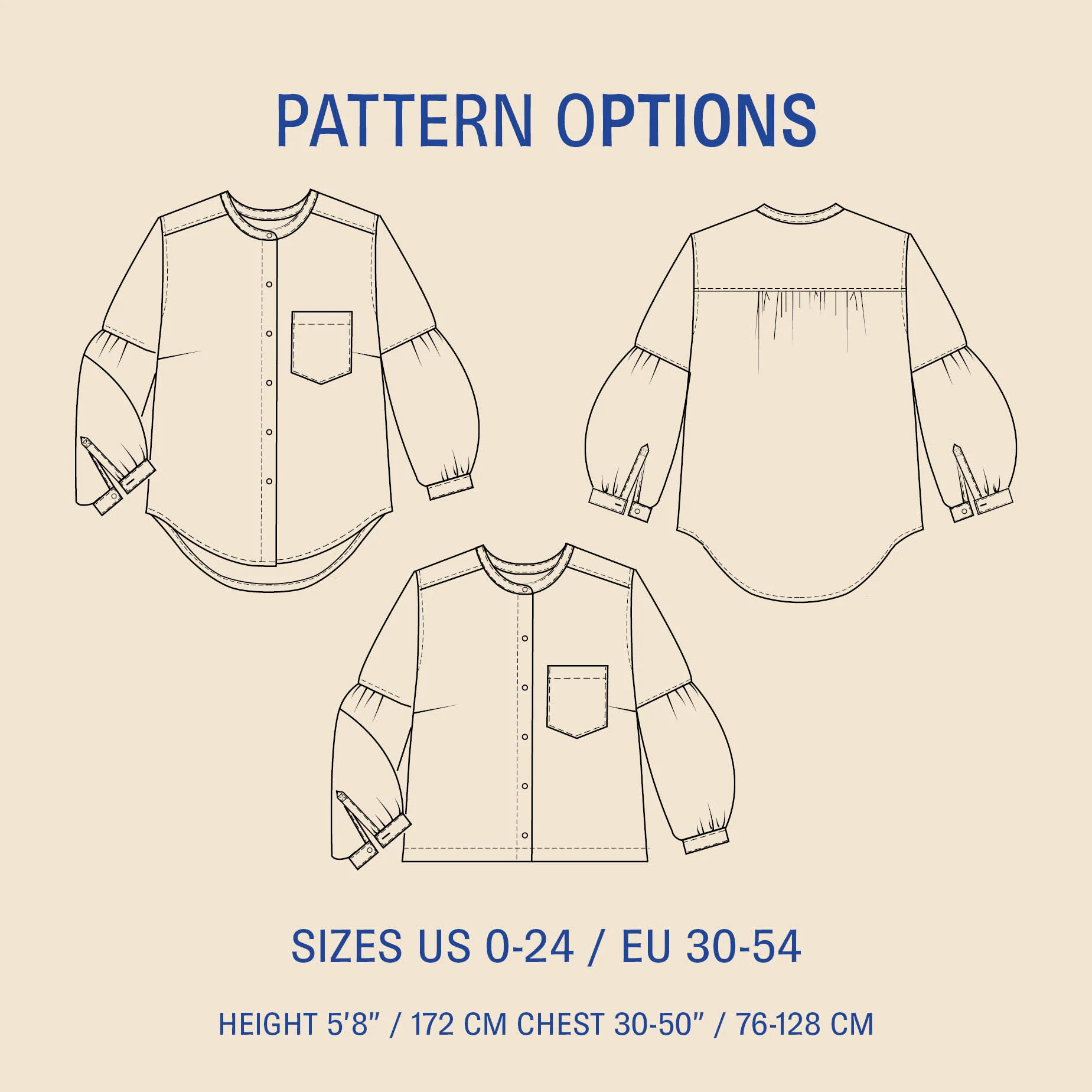 Wardrobe By Me Puff Shirt - US 0-24 - PDF Pattern - Image 13