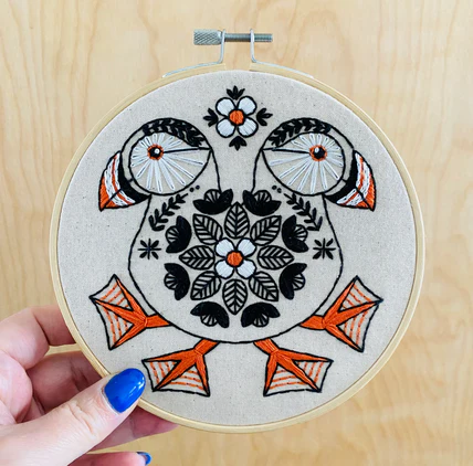 Puffin Embroidery Kit - Image 5
