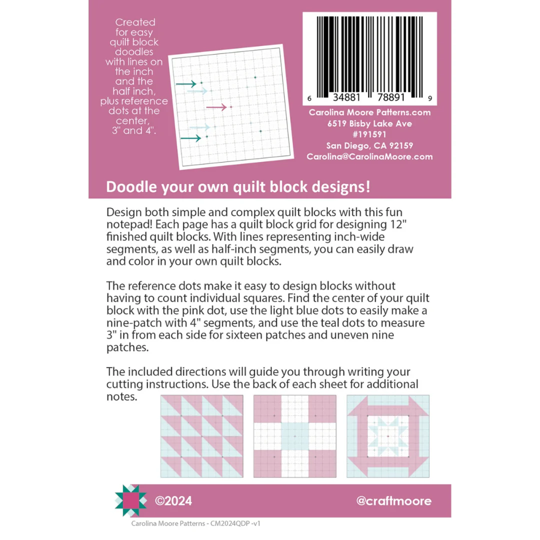 Quilt Block Doodle Pad - Image 3