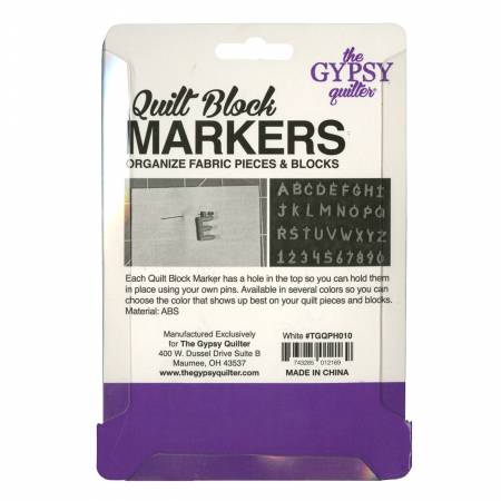 Quilt Block Markers - White - Image 2