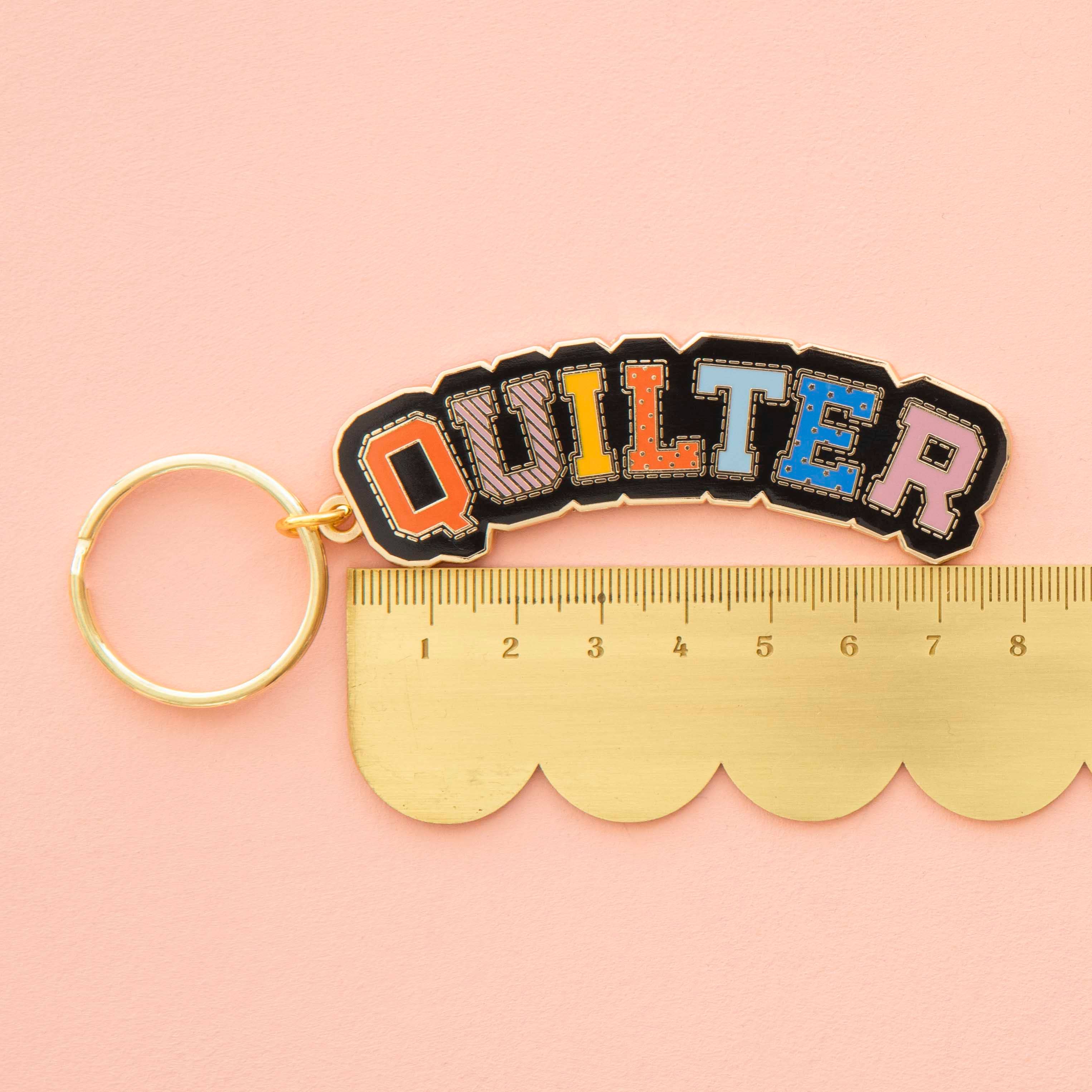 Quilter Enamel Keychain - Image 3