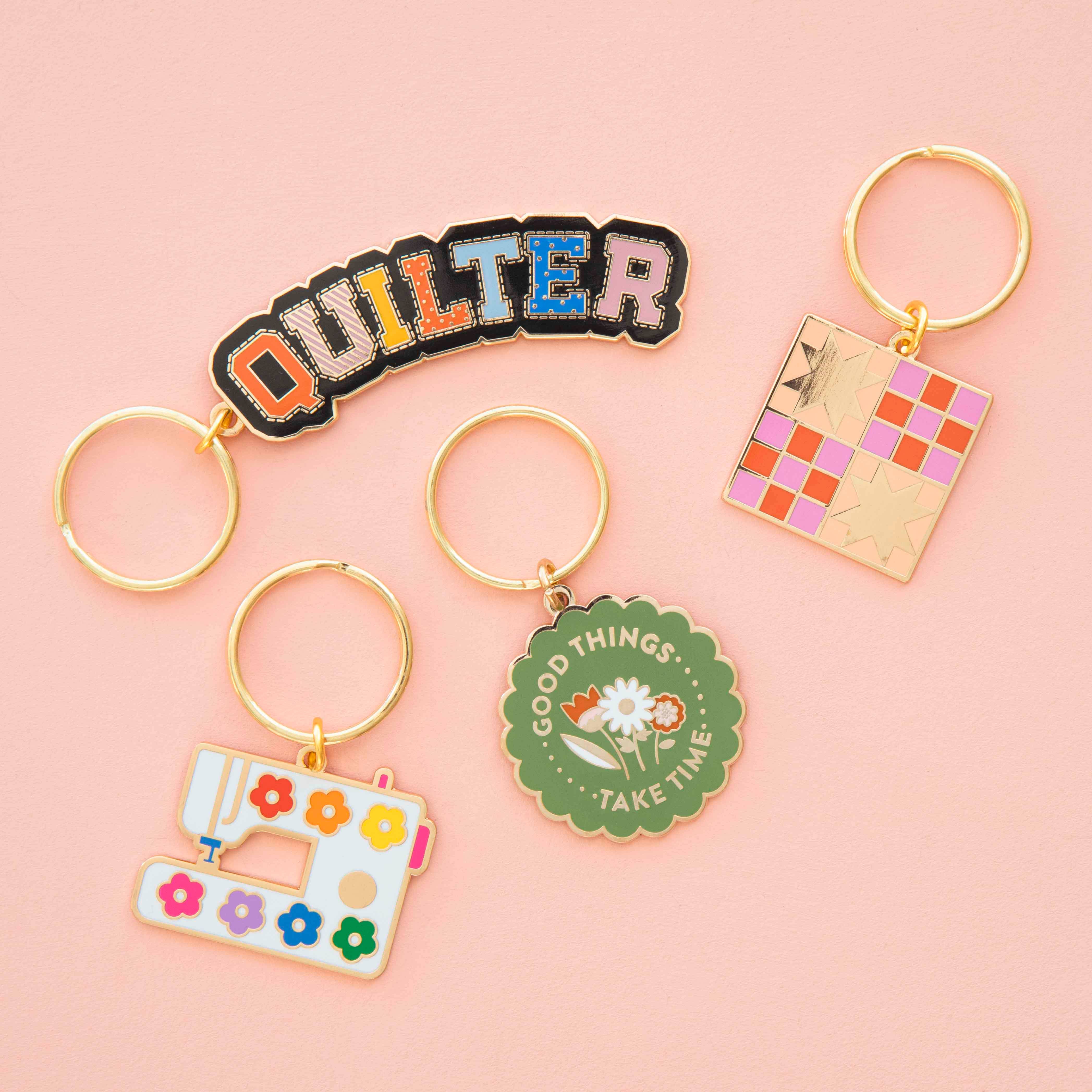 Quilter Enamel Keychain - Image 4