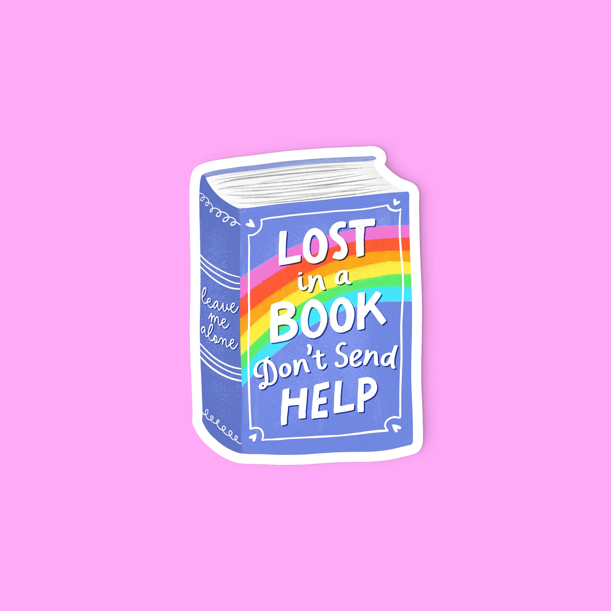 "Lost in a Book" Sticker