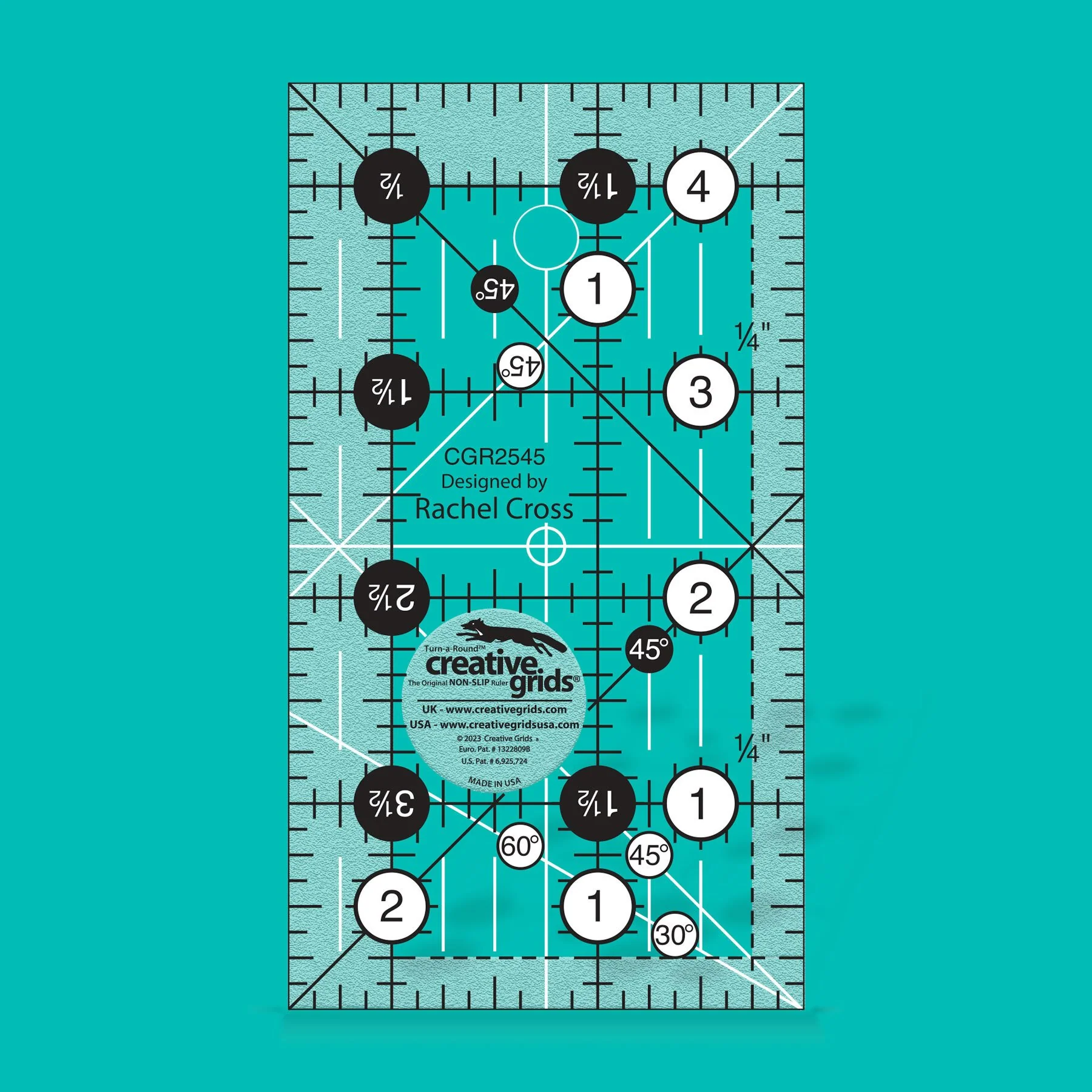 Creative Grids Rectangle Quilt Ruler 2.5in x 4.5in