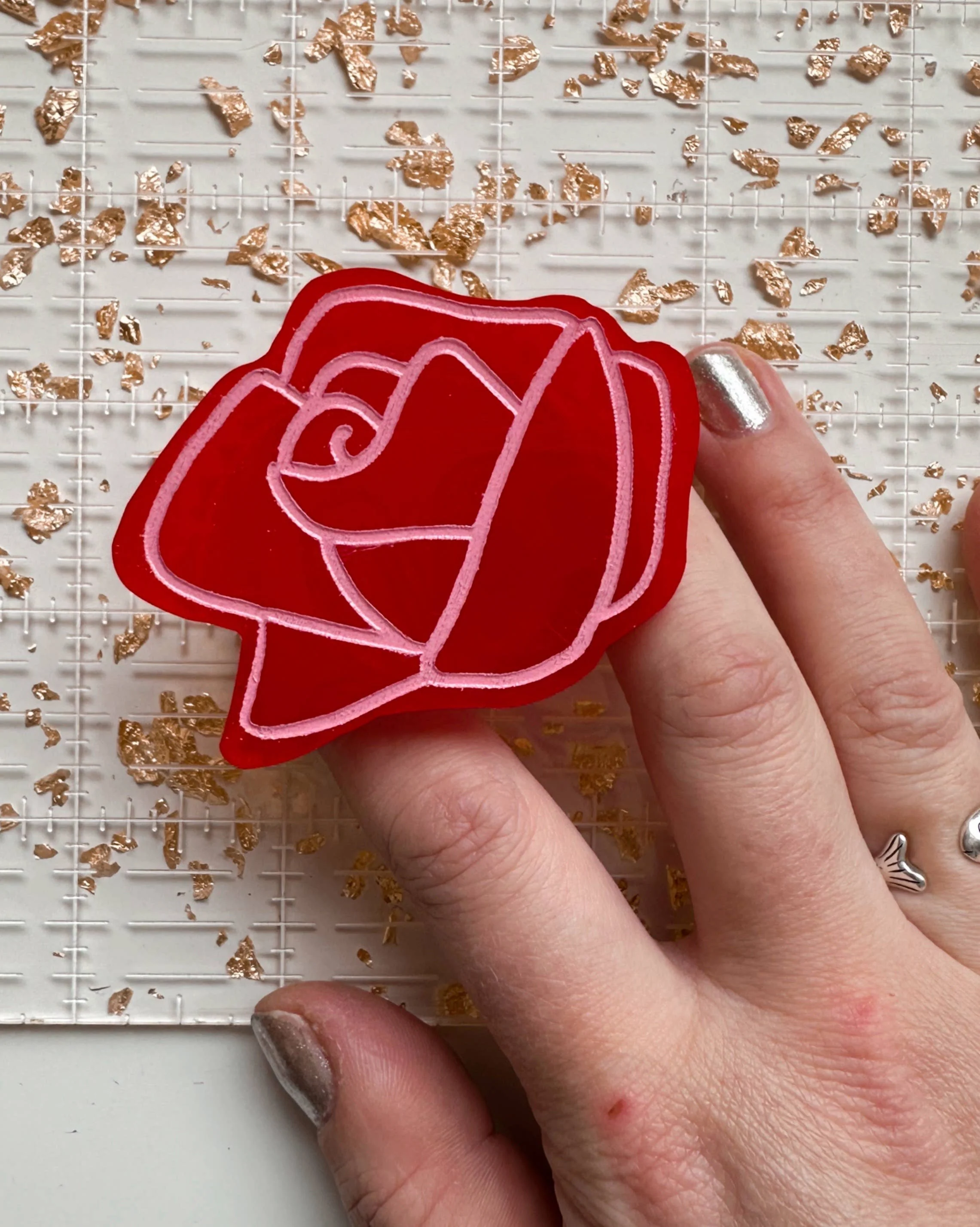 Feral Notions Rose Pop-up Ruler Handle - Image 2