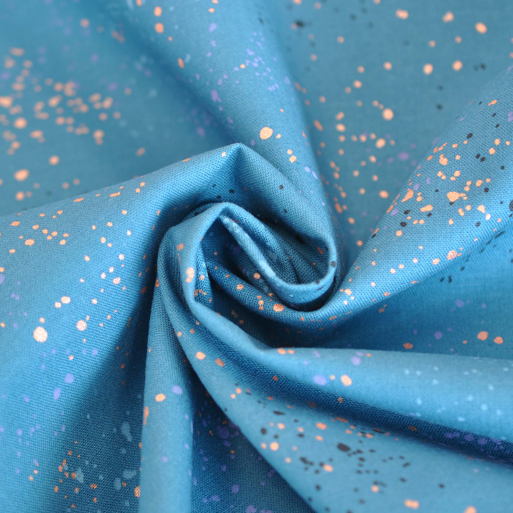 Ruby Star Society Speckled Canvas in Metallic Teal - Image 3
