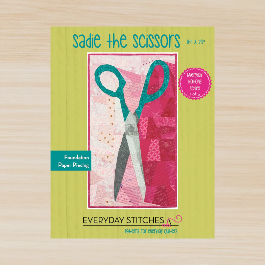 Sadie the Scissors Wall Hanging Paper Piecing Pattern