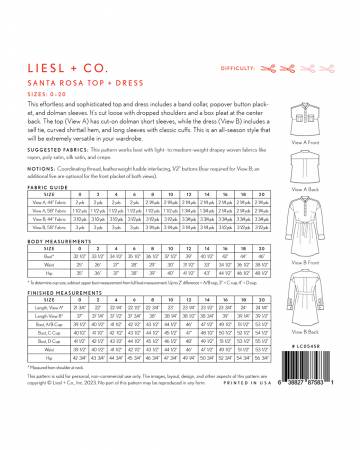Liesl + Co Santa Rosa Top and Dress 0-20 - Image 15