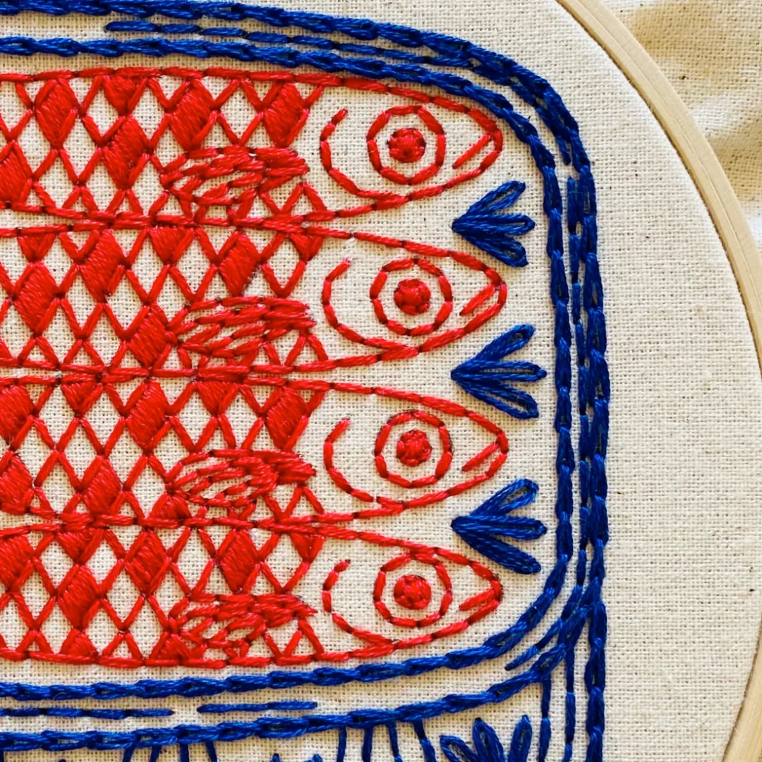 Sardines Embroidery Kit - Image 3
