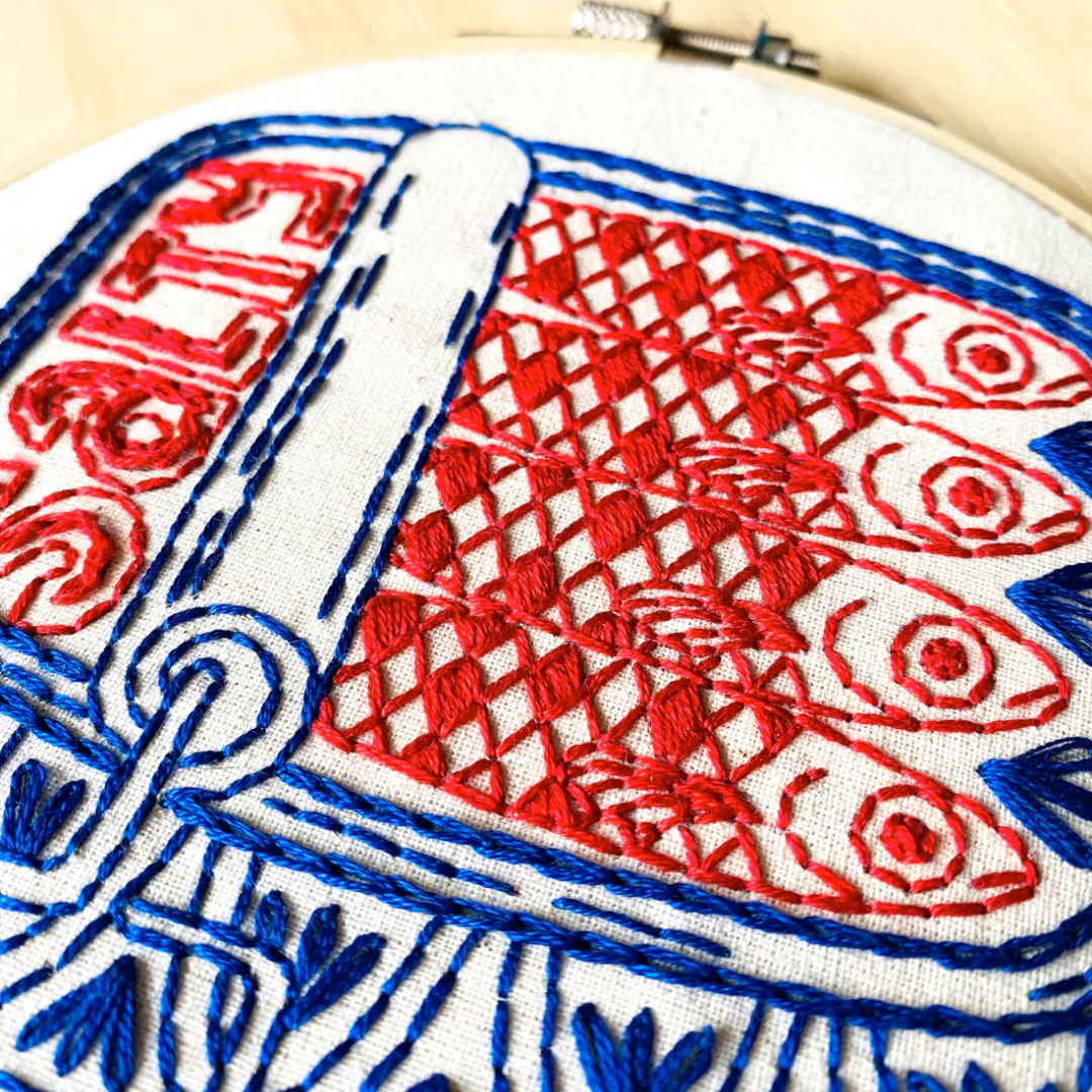 Sardines Embroidery Kit - Image 5