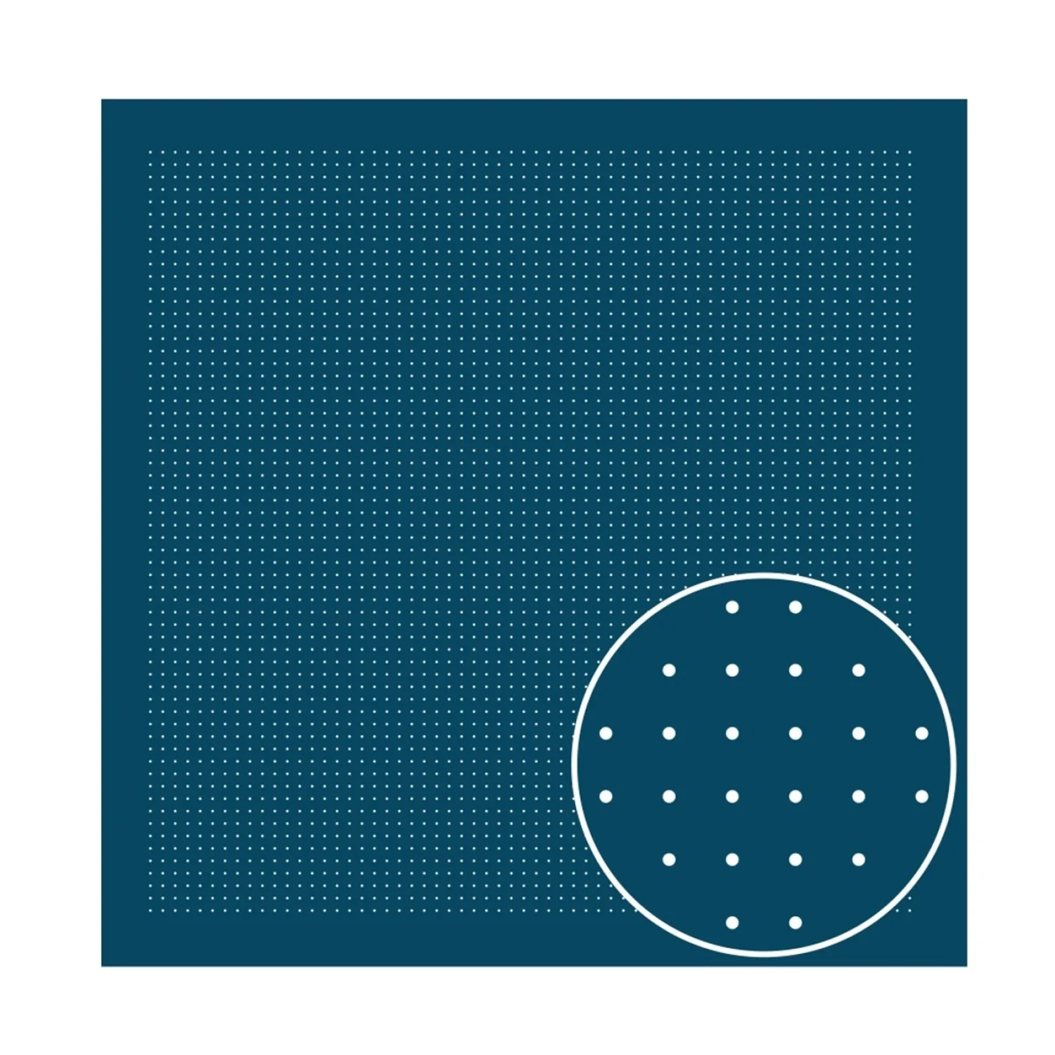 Sashiko 5mm Dotted Grid Cloth - Blue - Image 2