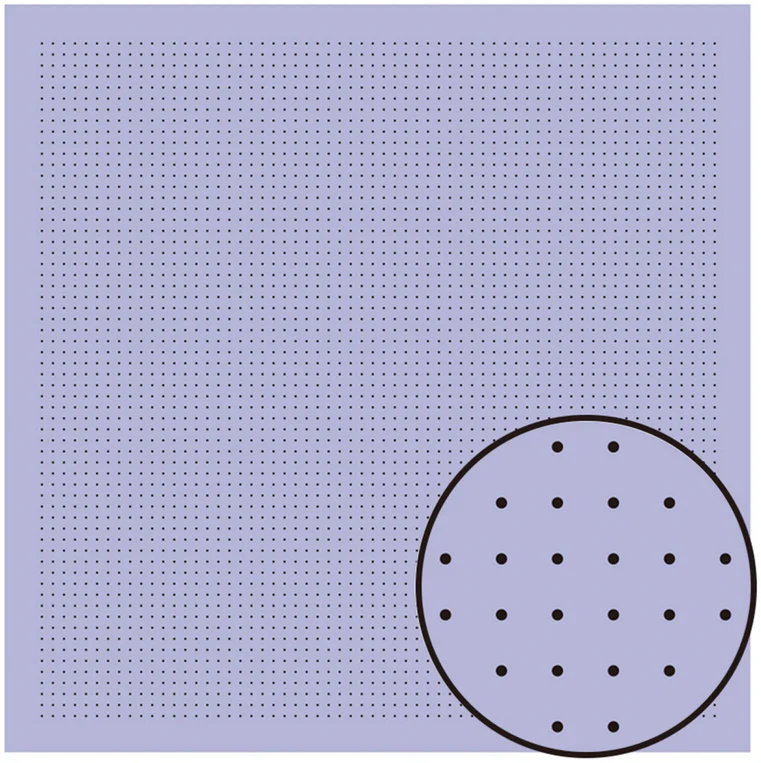 Sashiko 5mm Dotted Grid Cloth - Lavender
