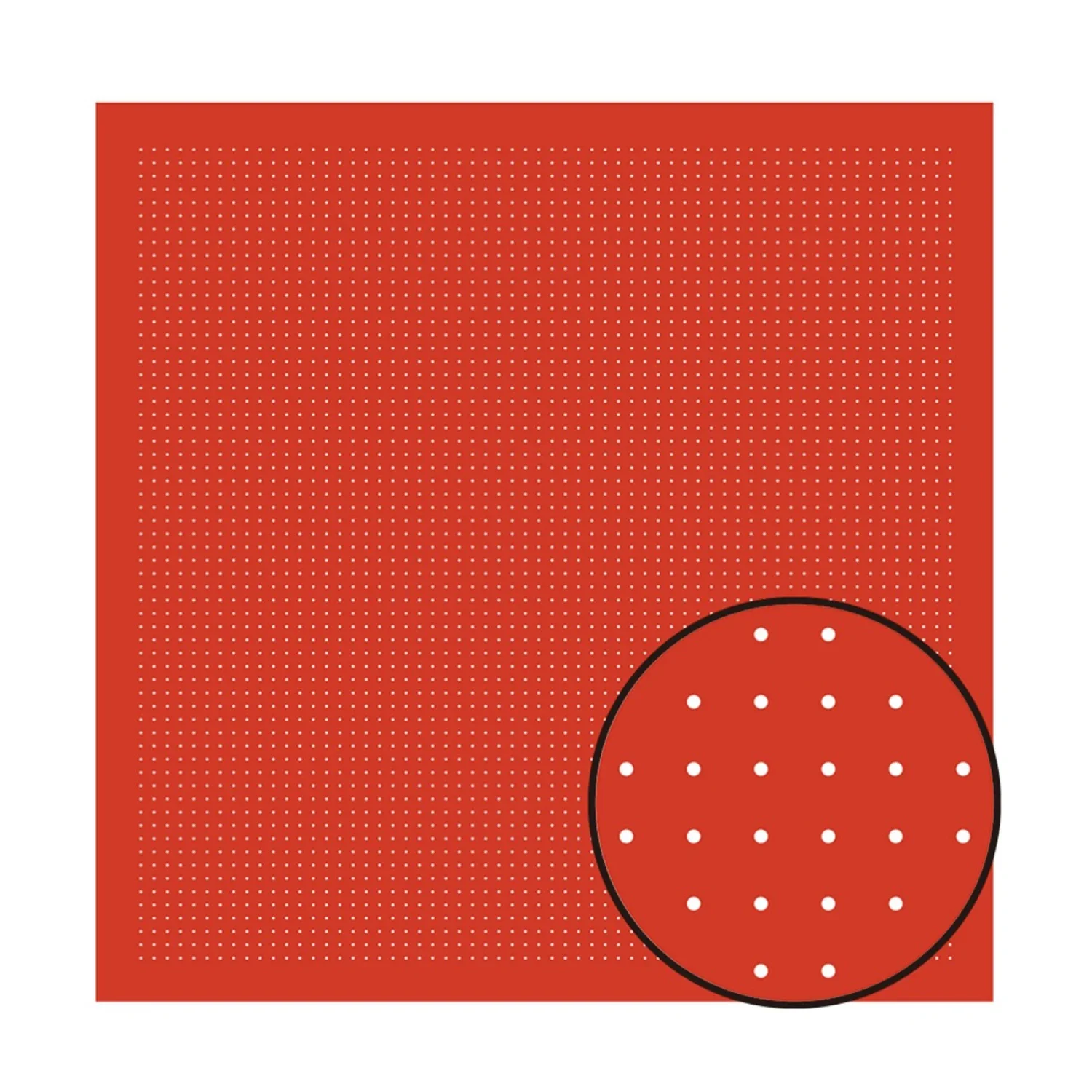 Sashiko 5mm Dotted Grid Cloth - Red - Image 2