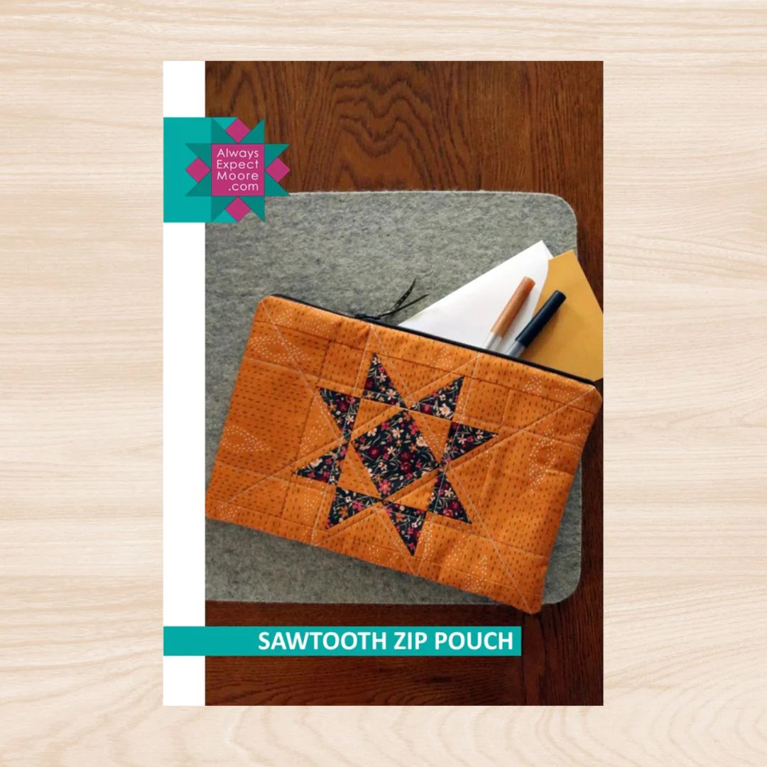 Sawtooth Zip Pouch Pattern