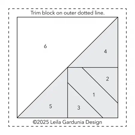 Scrappy Triangle Foundation Pad - 3" Square - Image 3