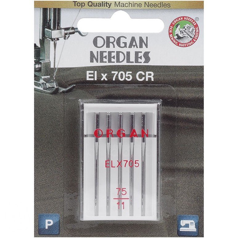 Serger/Cover Stitch Needle: Organ EL x 705 Chromium Size 75/11