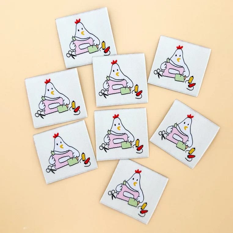 Sewing Hen Woven Sewing and Quilting Labels