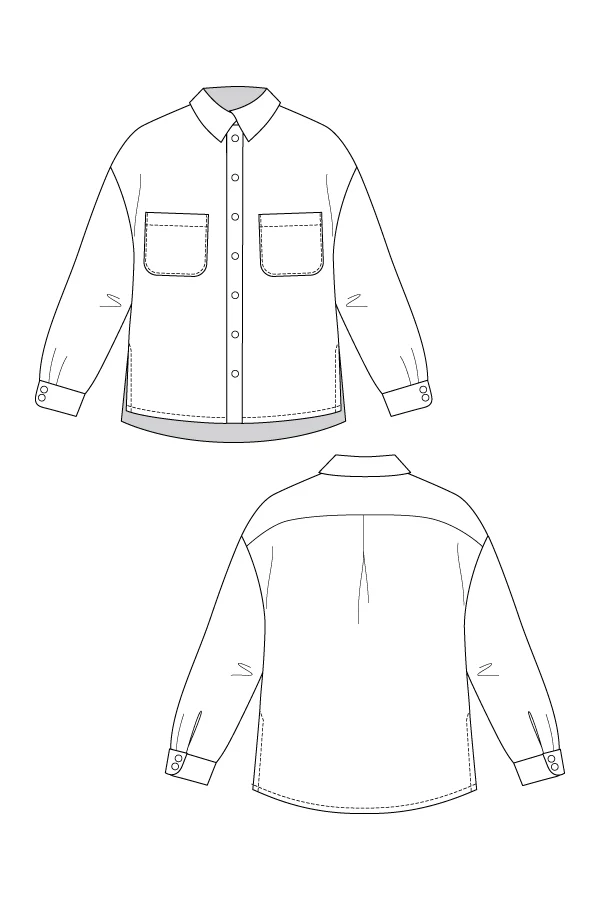 Named Clothing SILMU shirt & shirt dress US0-24 - PDF Pattern - Image 21