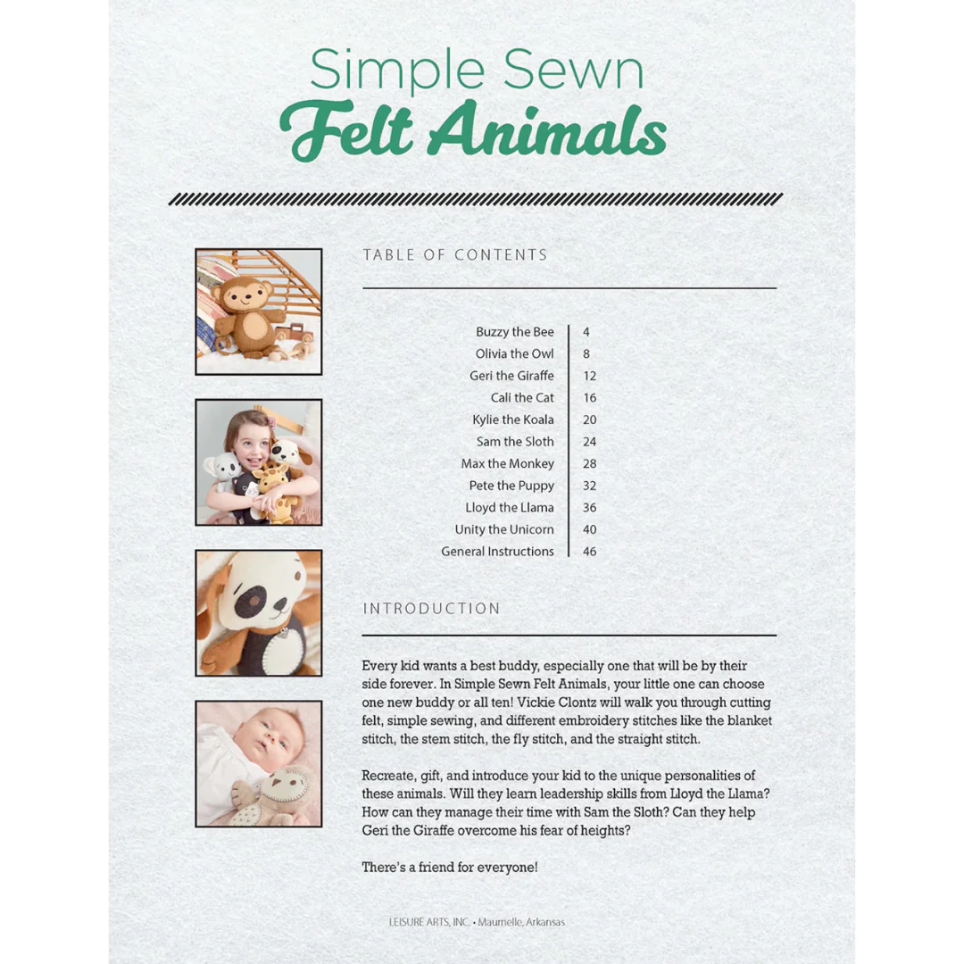 Simple Sewn Felt Animals by Vickie Clontz - Image 3