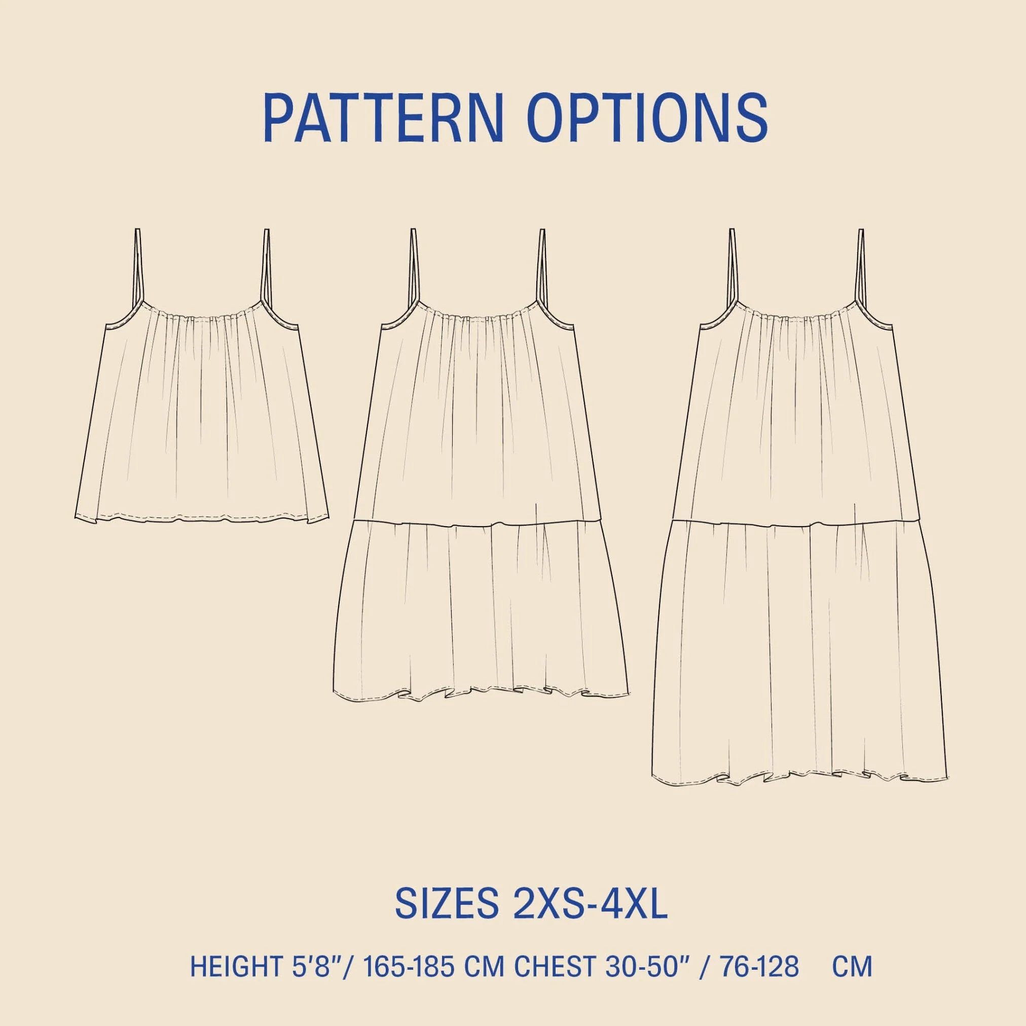 Wardrobe By Me Skagen Dress & Top - 2XS-4XL - PDF Pattern - Image 12