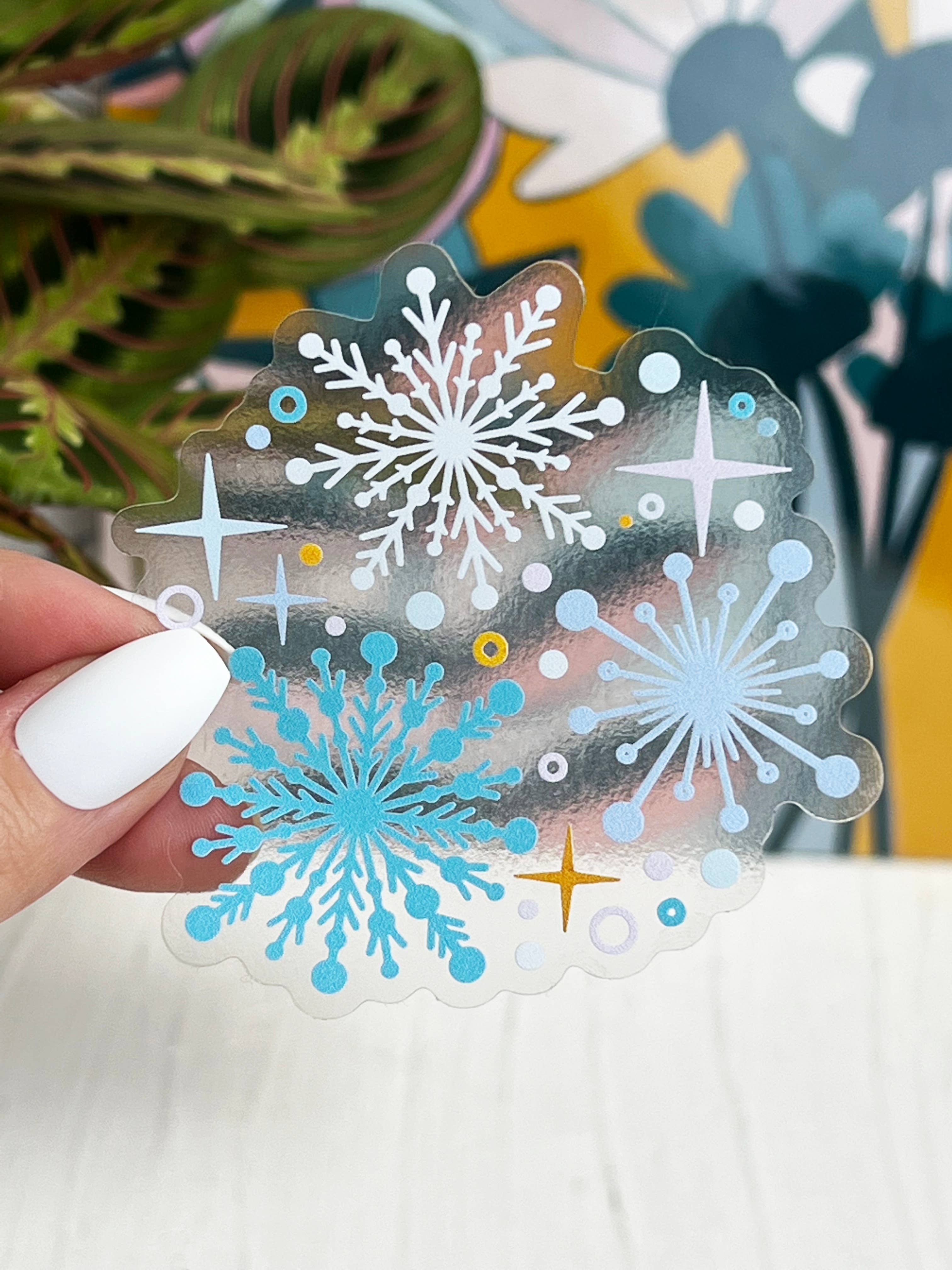 Snowflakes Winter Vinyl Sticker
