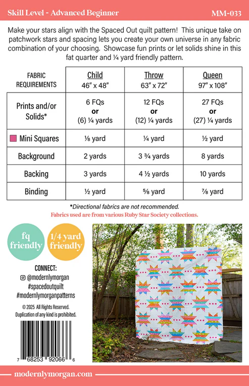 Modernly Morgan Spaced Out Quilt Pattern - Image 3