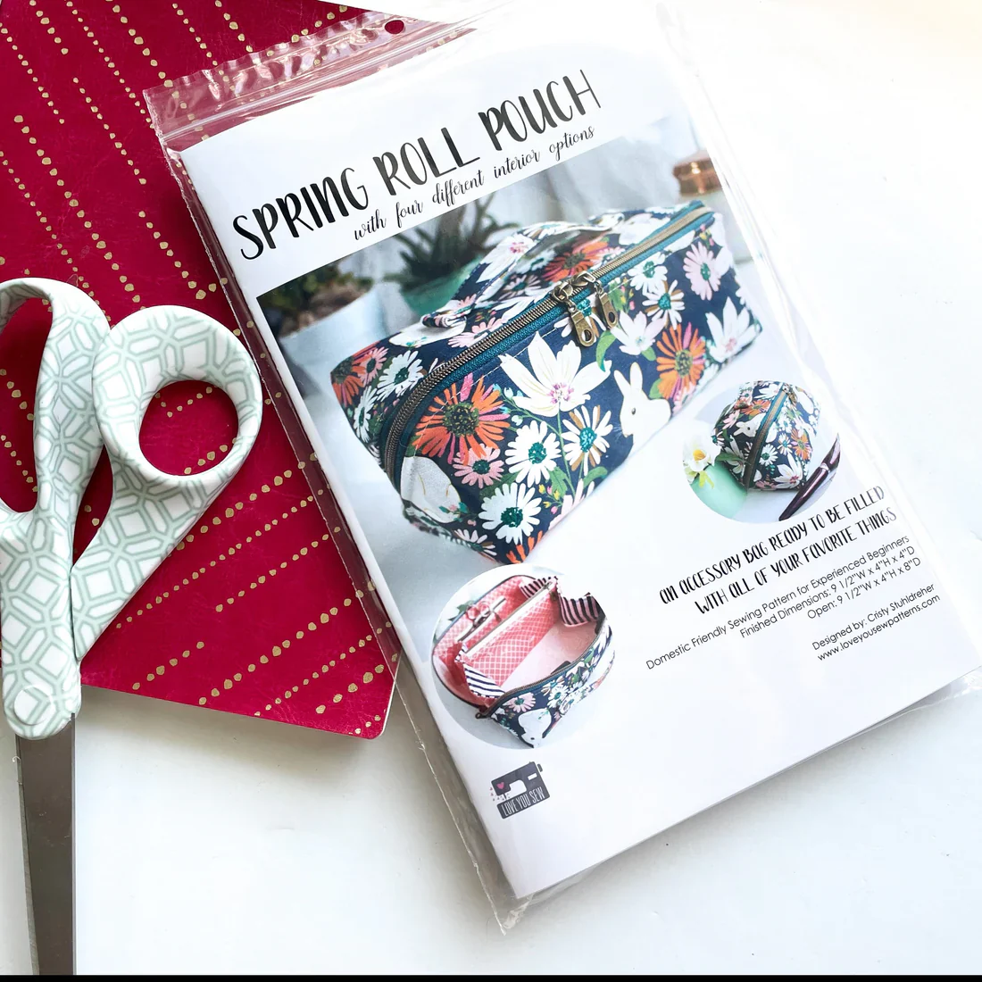 Love you Sew Spring Roll Pouch Pattern - Image 3
