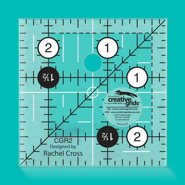 Creative Grids Square Quilt Ruler 2.5in
