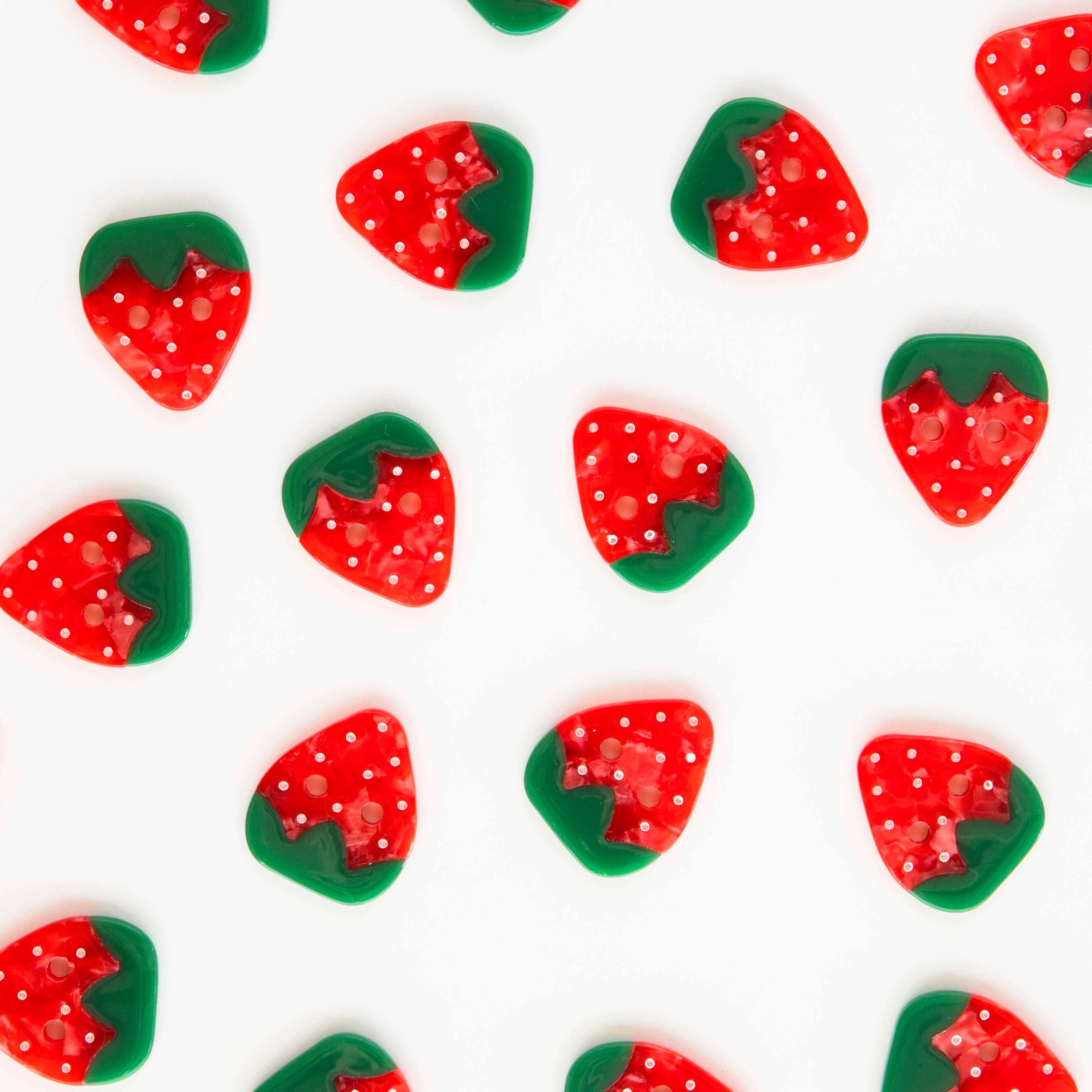 Strawberry Large 1" Buttons - 6 Pack - Image 2