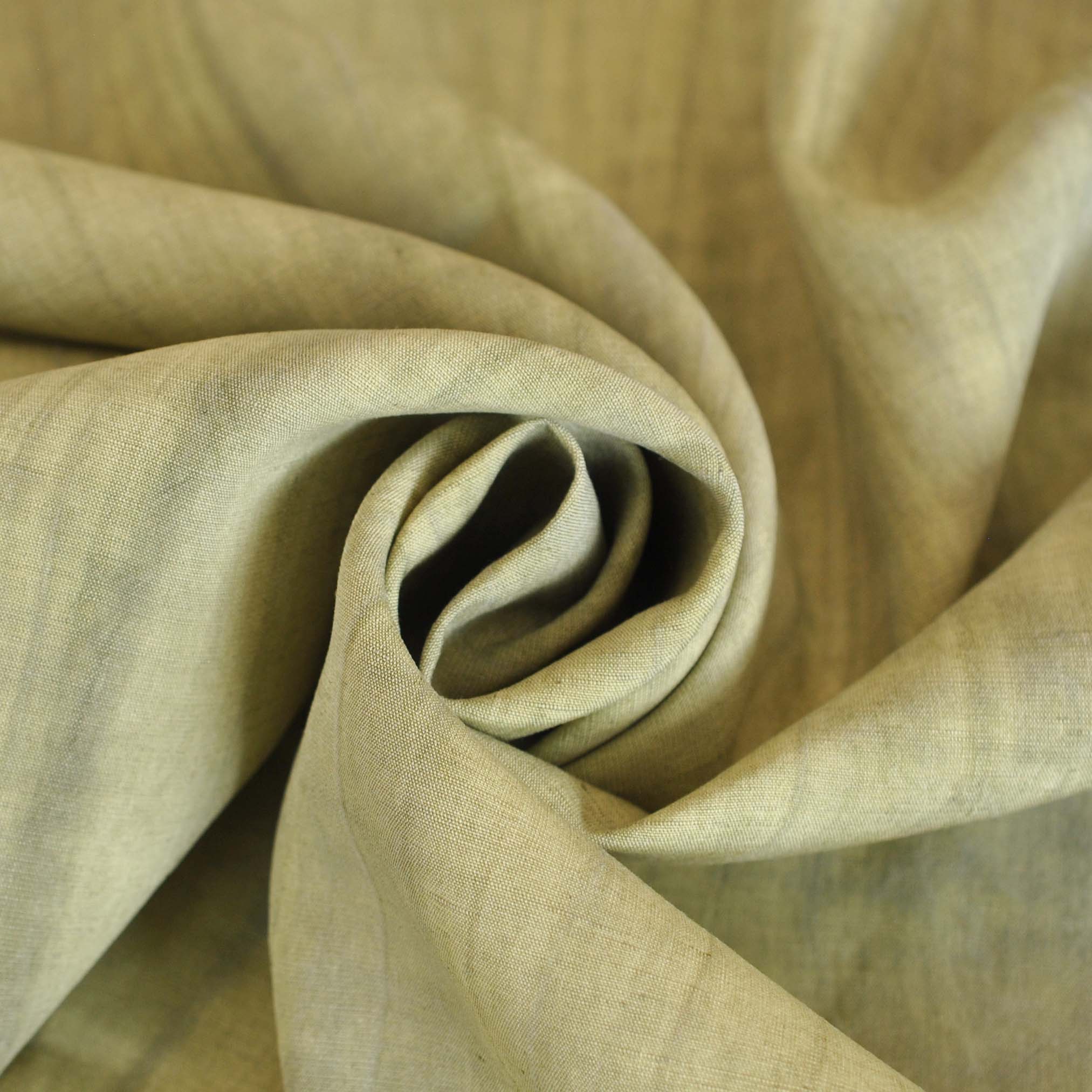 Linen Rayon Blend in Green - Image 3