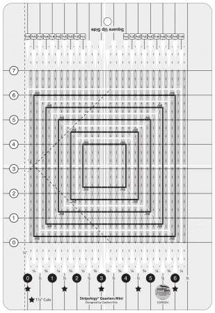Creative Grids Stripology Quarters Mini Quilt Ruler - Image 2