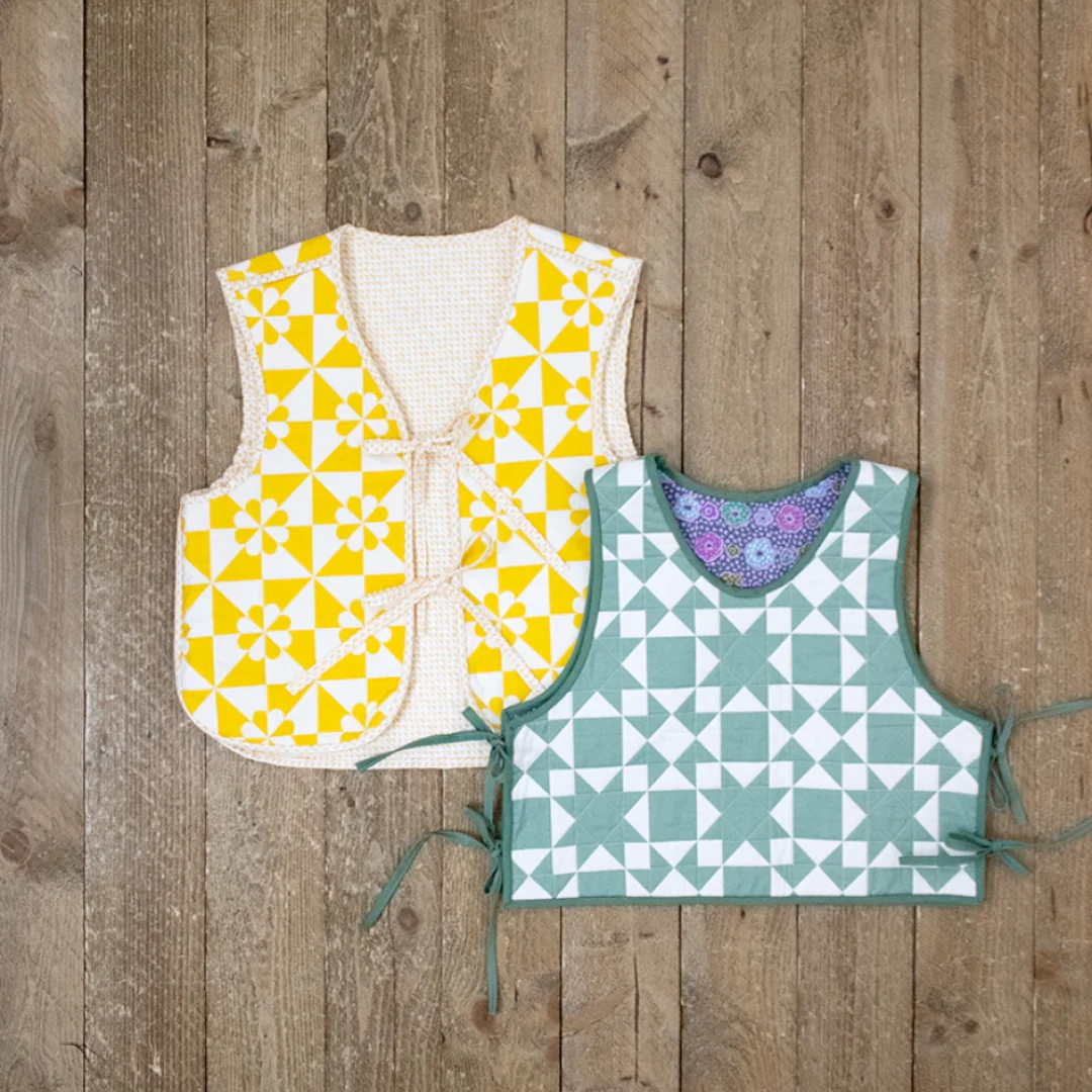Studio M Squared Virginia Quilted Vest Pattern - XS-XXL - Image 2