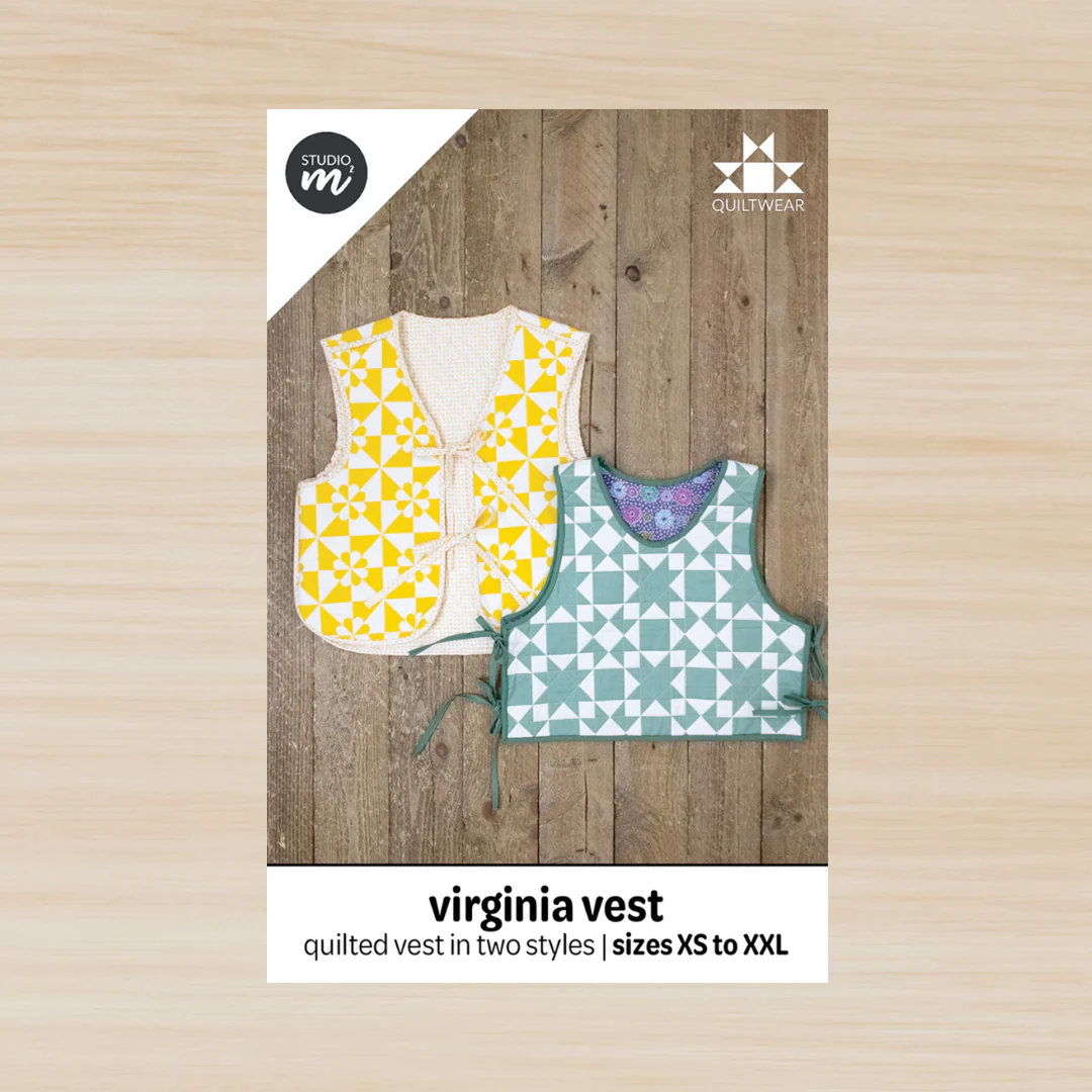 Studio M Squared Virginia Quilted Vest Pattern - XS-XXL - Image 3