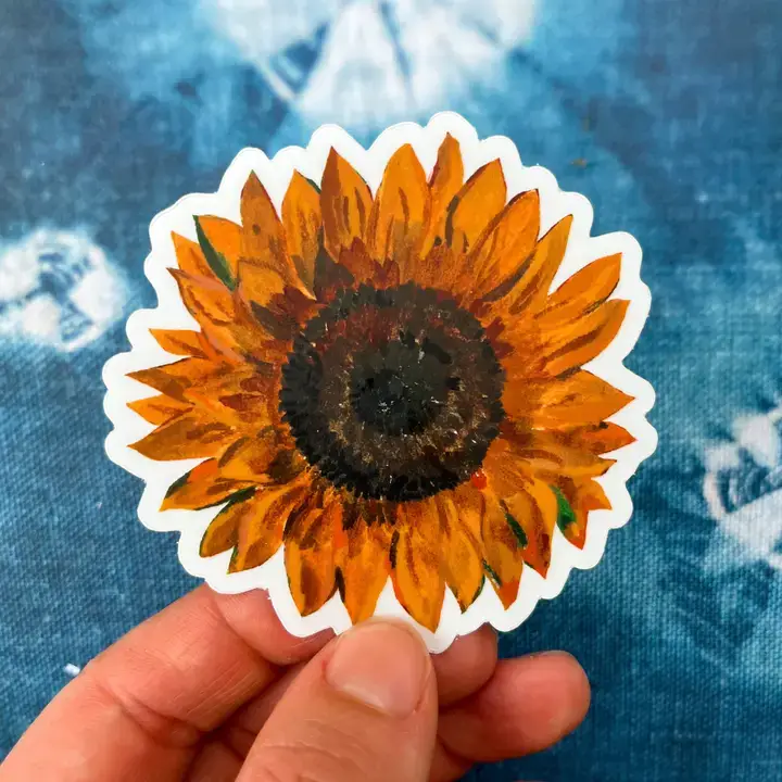 Sunflower Vinyl Sticker - Image 7