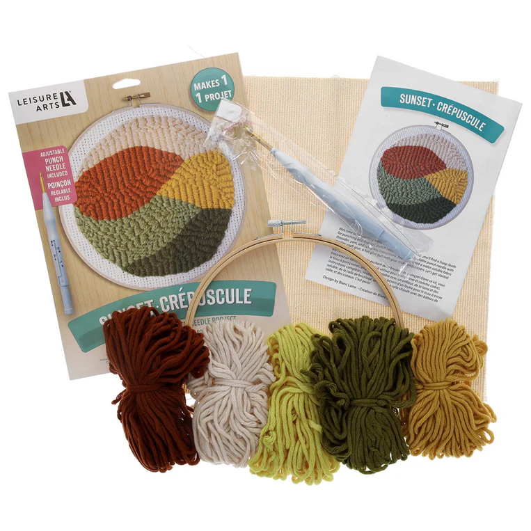 Sunset 8" Punch Needle Kit - Image 3