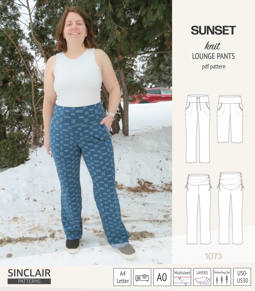 Sinclair Patterns Sunset Lounge Pants - PDF Pattern - Image 14
