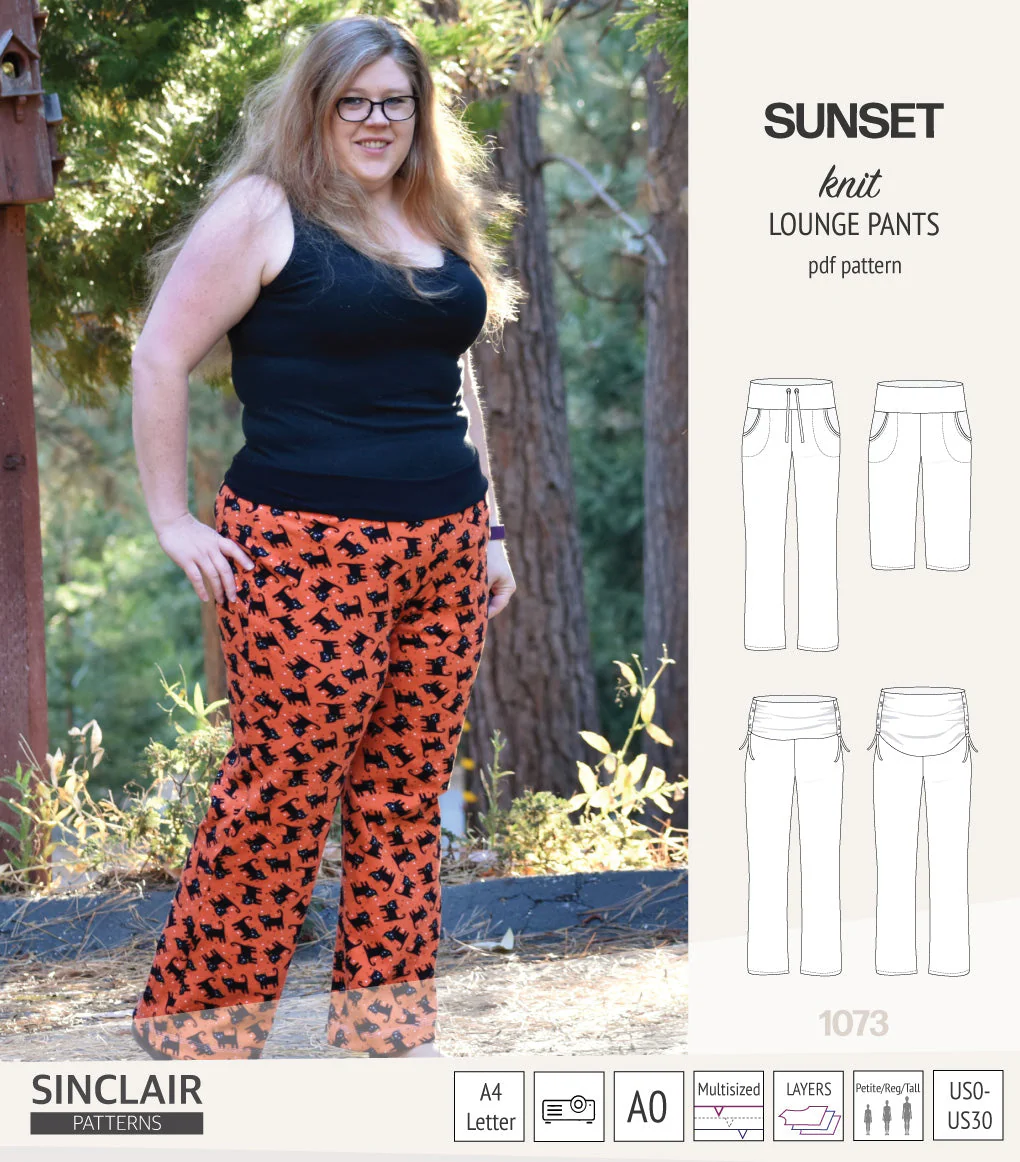 Sinclair Patterns Sunset Lounge Pants - PDF Pattern - Image 16