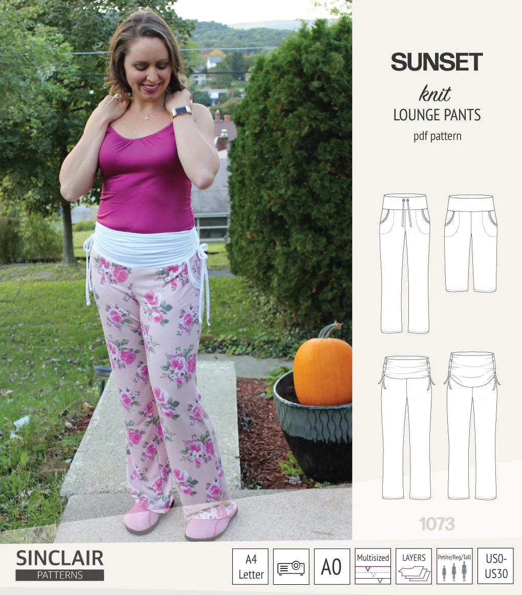 Sinclair Patterns Sunset Lounge Pants - PDF Pattern - Image 20
