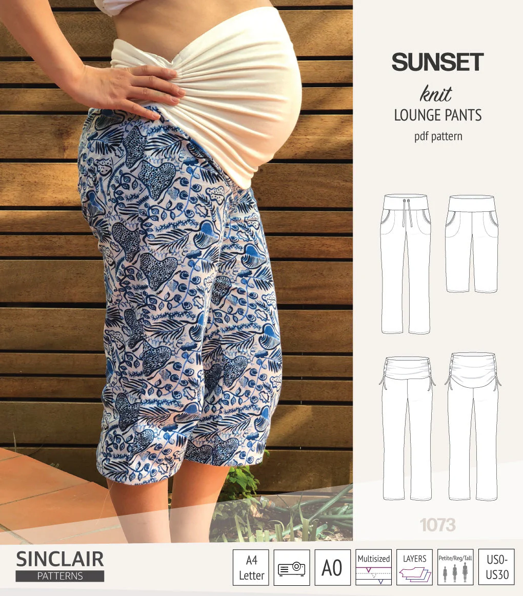 Sinclair Patterns Sunset Lounge Pants - PDF Pattern - Image 21