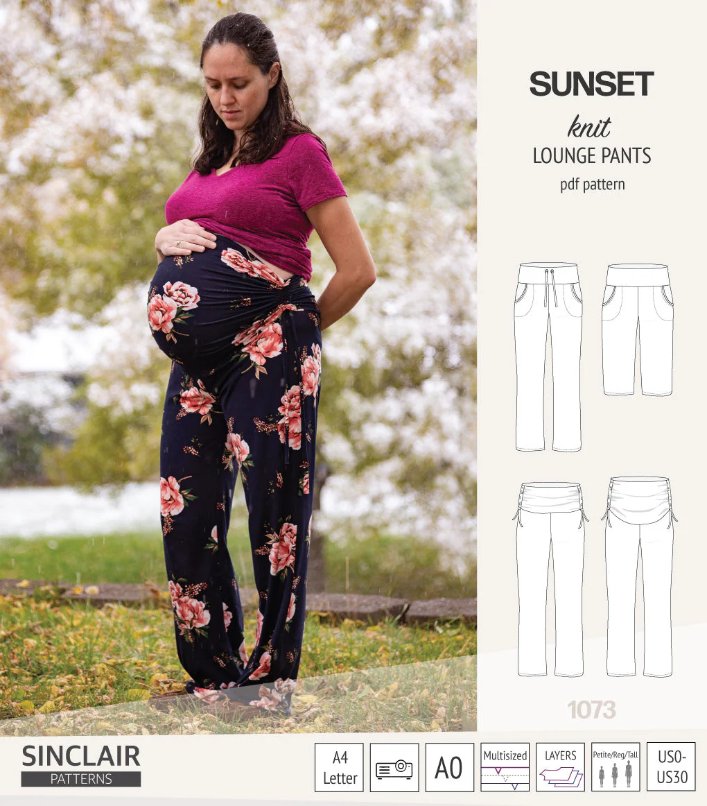 Sinclair Patterns Sunset Lounge Pants - PDF Pattern - Image 22