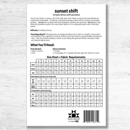 Sunset Shift Dress Pattern Sizes 0-22 - Image 5