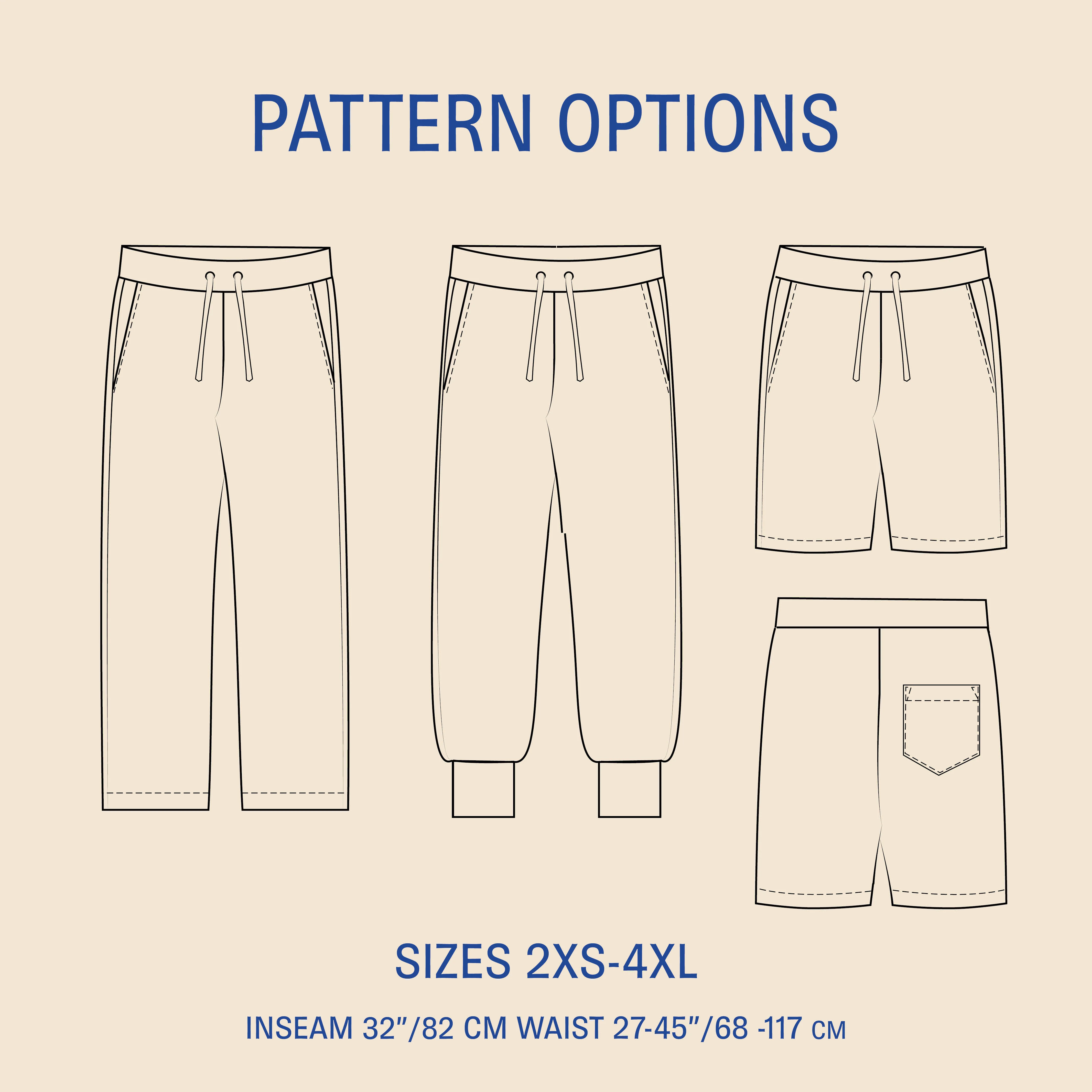Wardrobe By Me Rebel Sweatpants - 2XS - 4XL - PDF Pattern - Image 7