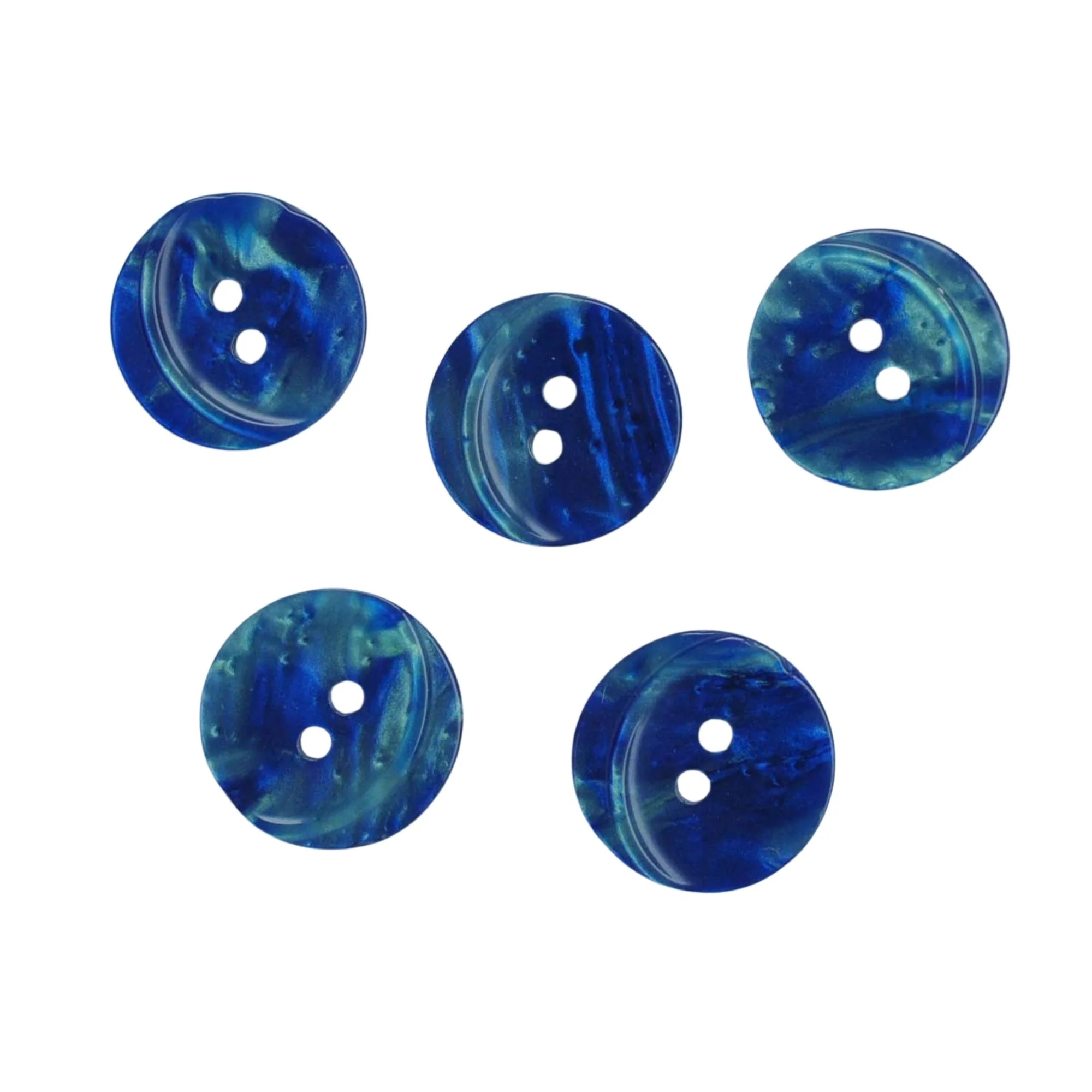 Swirl Effect 18mm 2-Hole Buttons - Assorted Colours